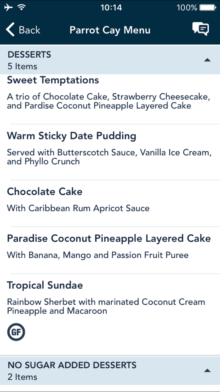 Desserts