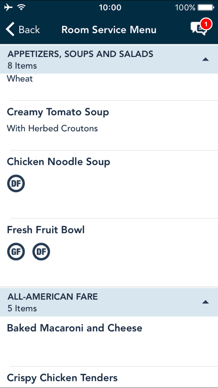 Sample Menu