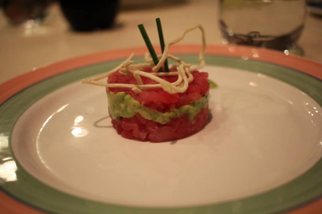 Appetizer at Parrot Cay