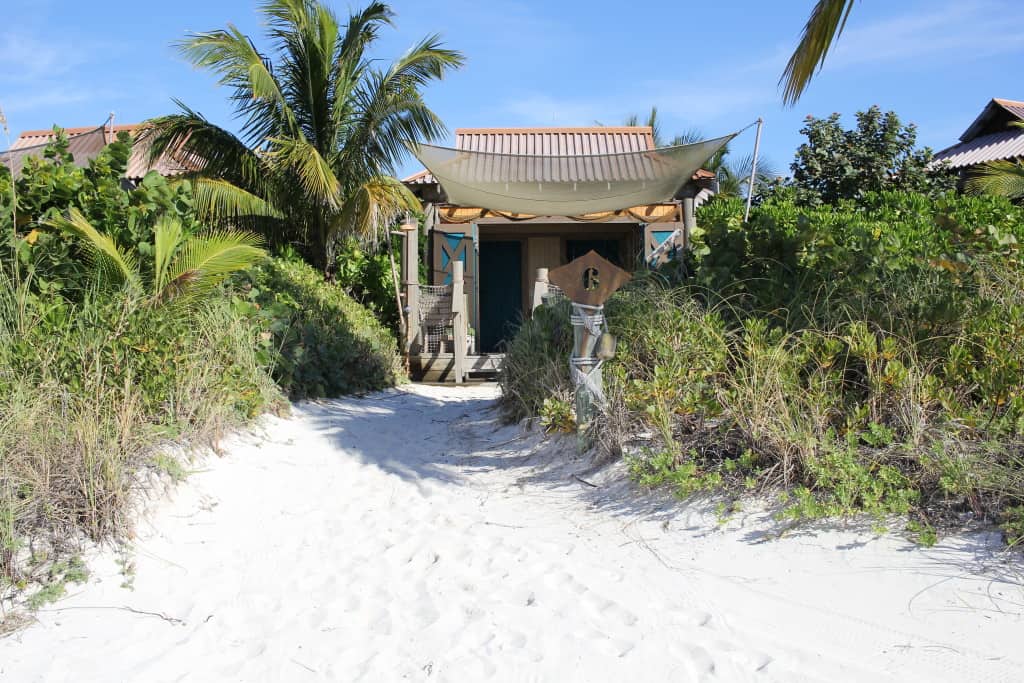 Looking at Cabana From Beach