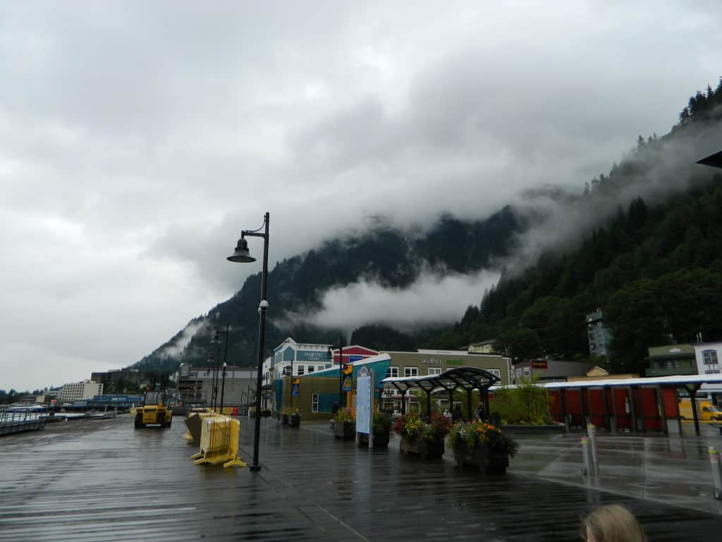 Dock area in Juneau