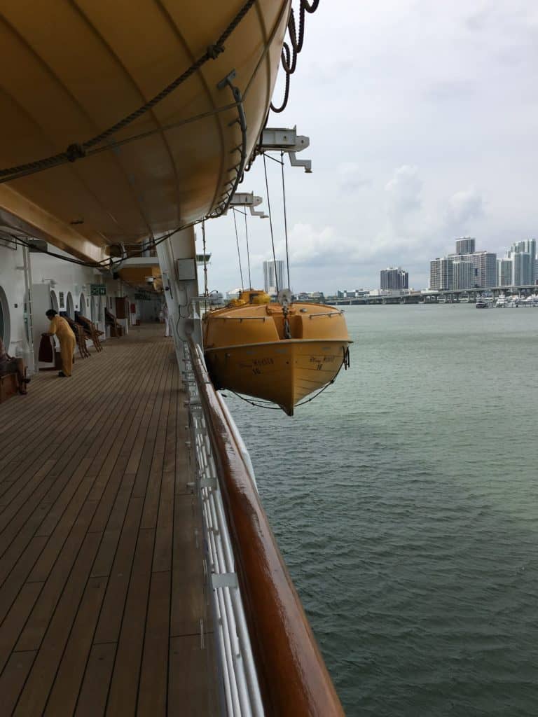 Lifeboat down for servicing