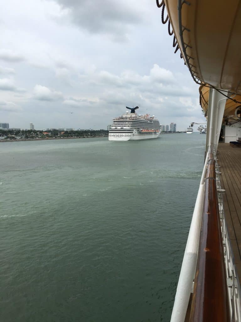 Carnival Cruise Ship Leaving Miami