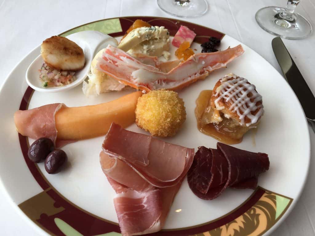 A sample of the buffet items