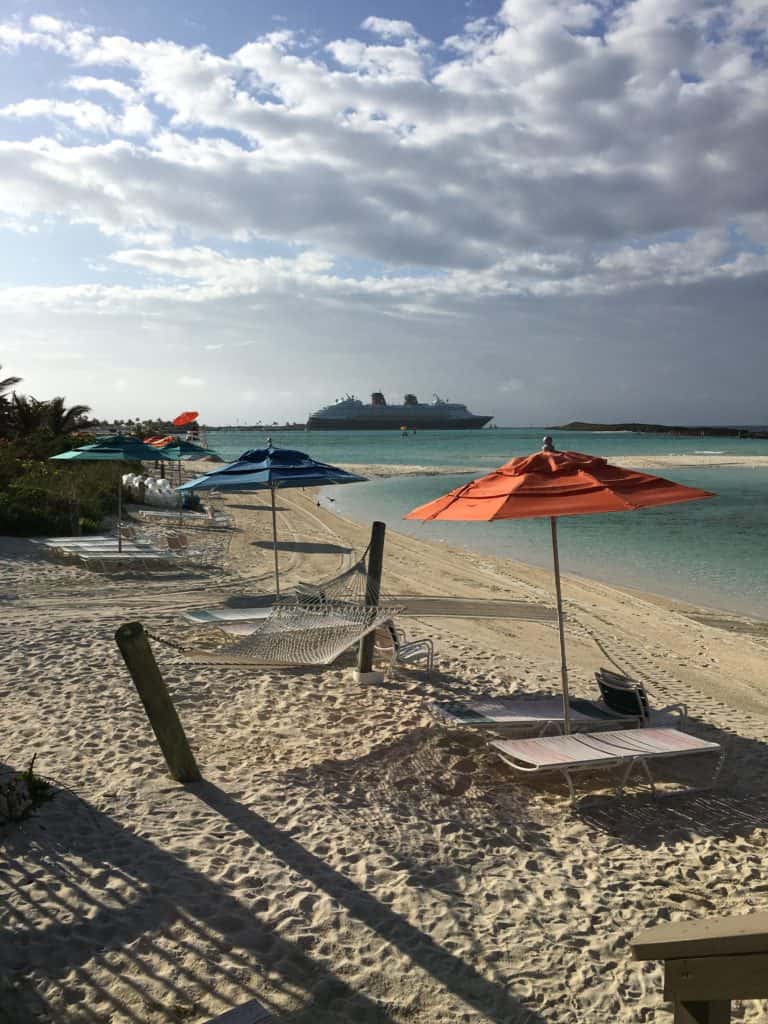 View from Cabana 19 to Ship