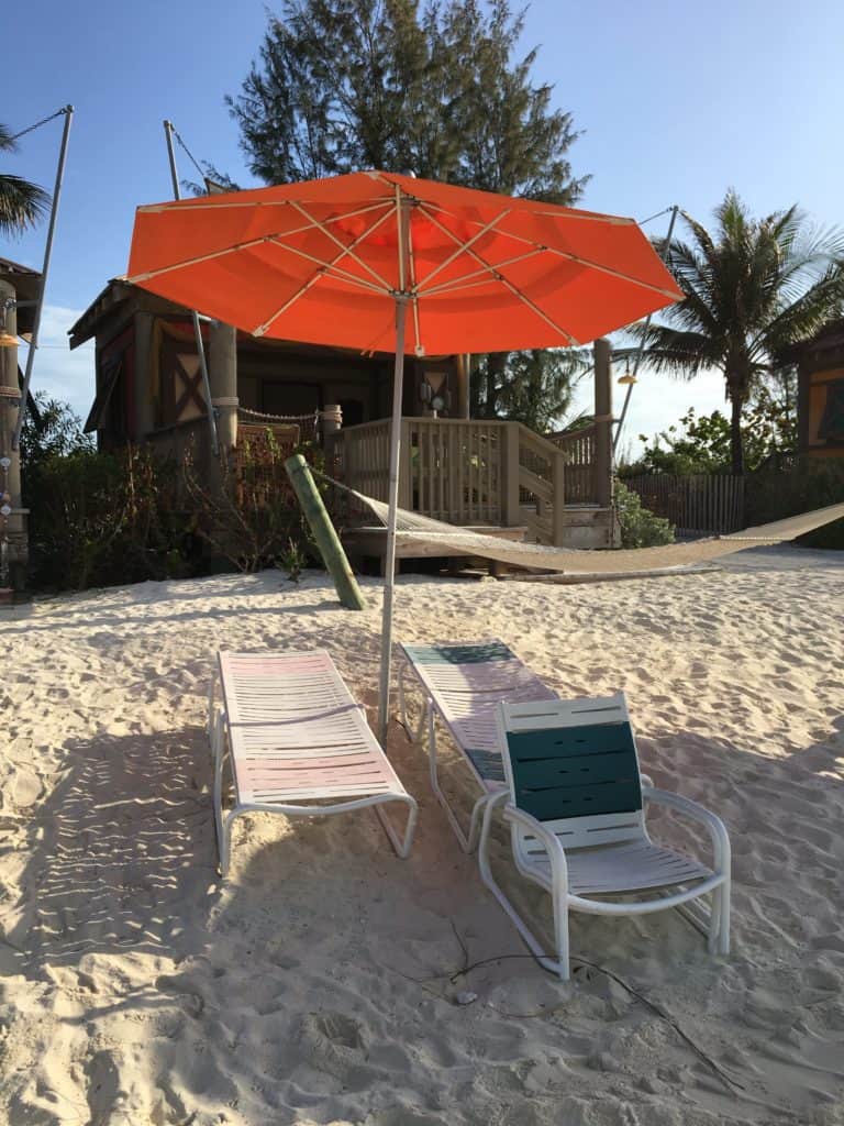 Beach chairs and Umbrella