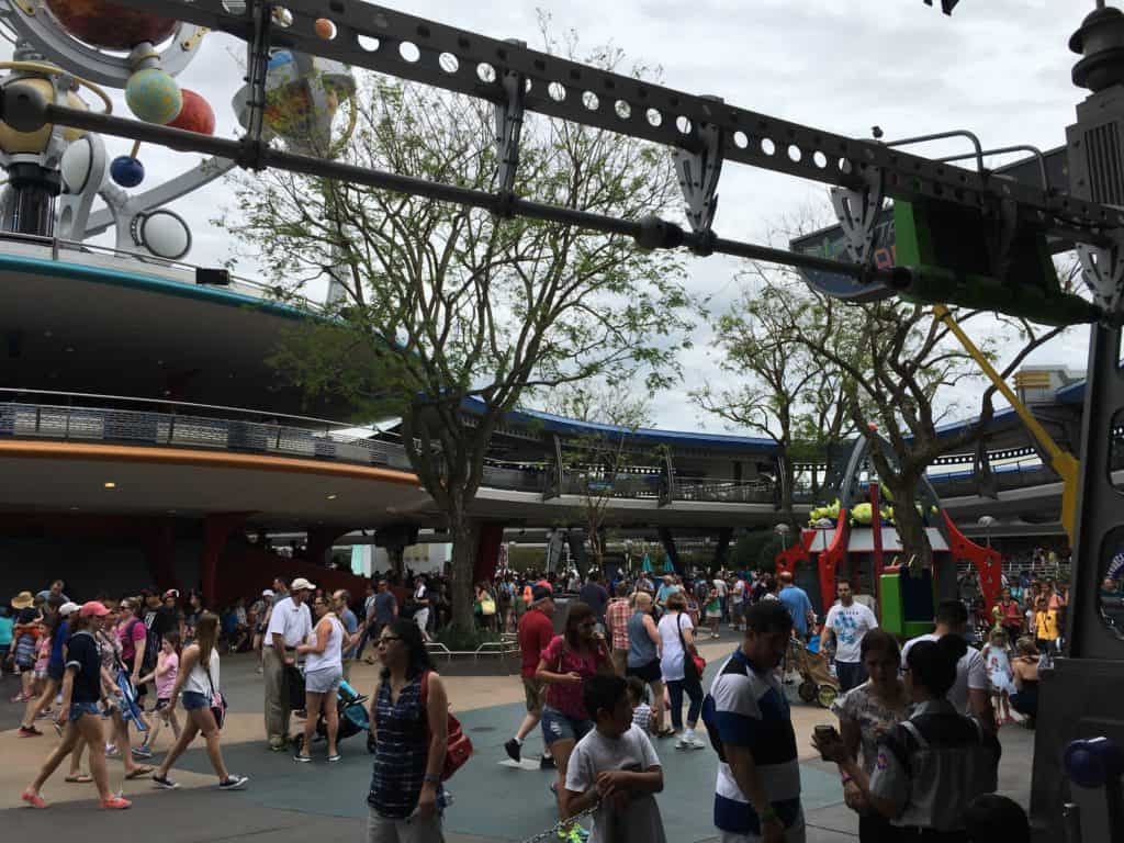 Crowded near the PeopleMover