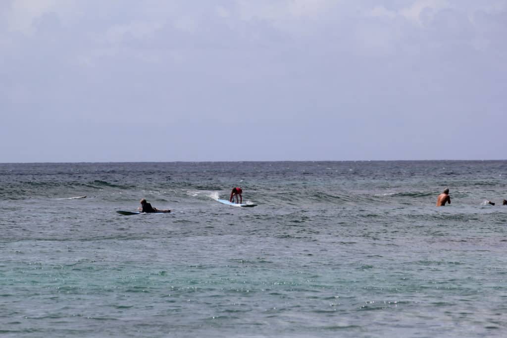 Popping up to catch a wave