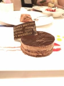 Birthday dessert
