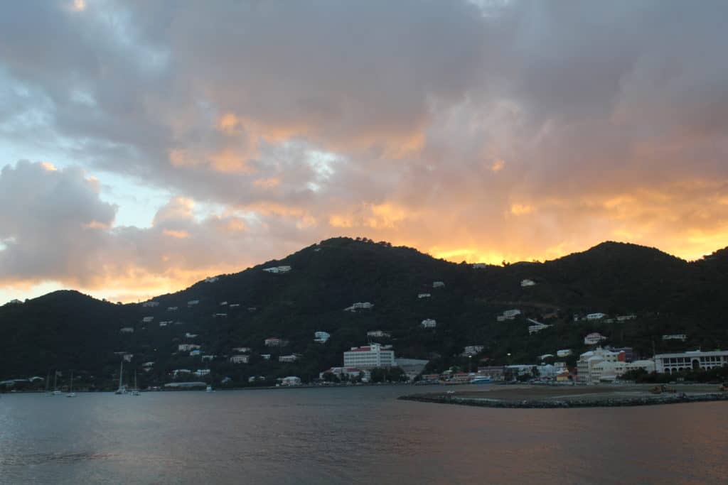 Sunset In Tortola