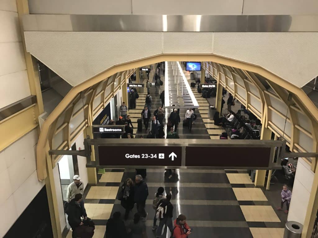 View from the Admirals Club Lounge Entrance