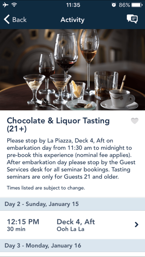 Chocolate and Liquor Tasting Description