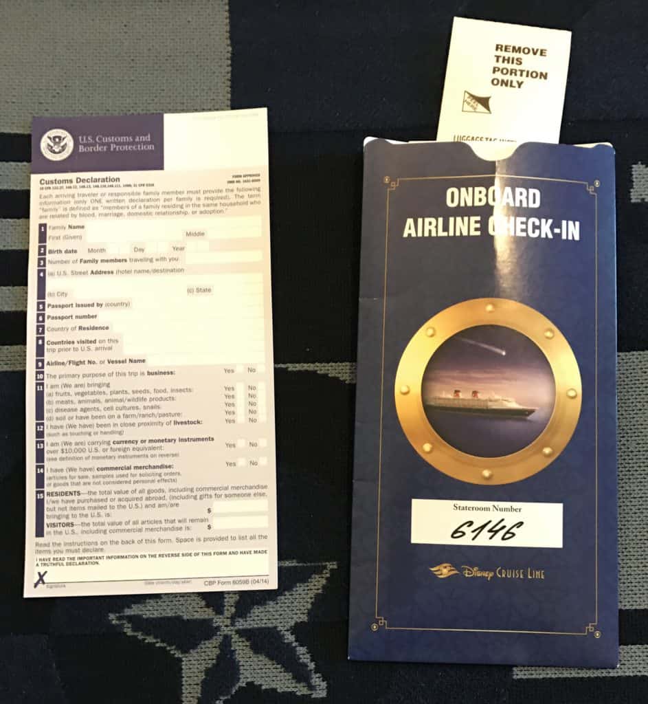 Onboard Airline Check-In Documents
