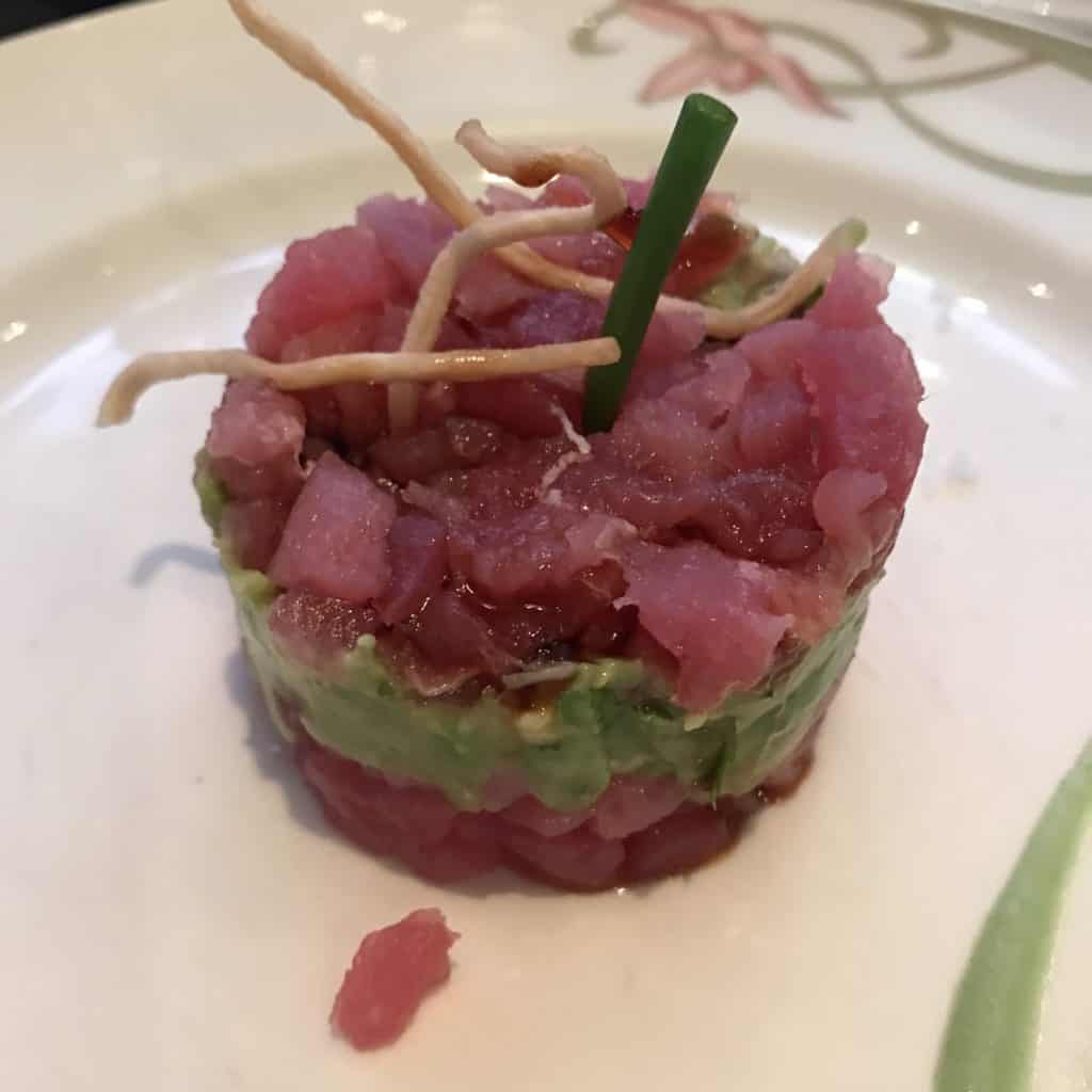 Ahi Tuna and Avocado Tower
