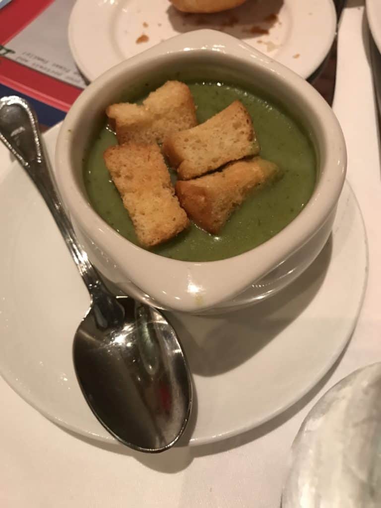 White Cheddar and Broccolini Soup