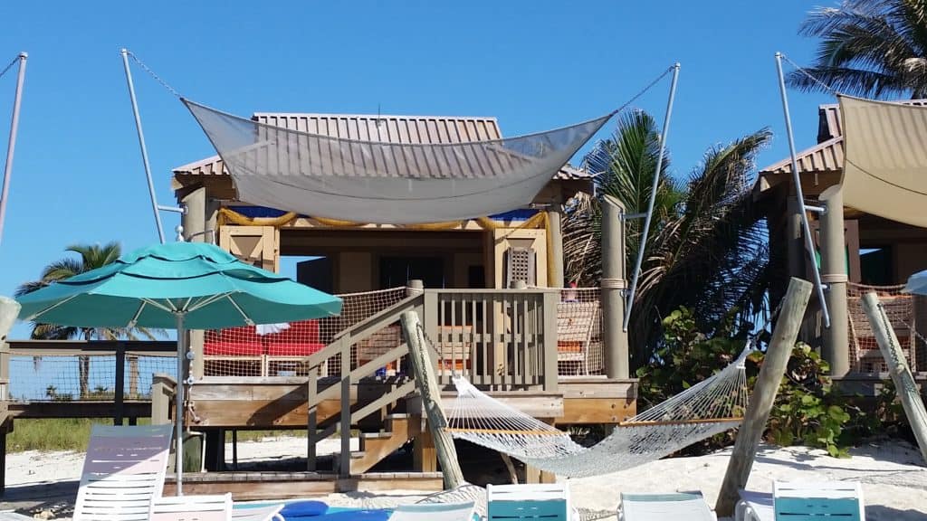 View of Cabana 20 from the Beach