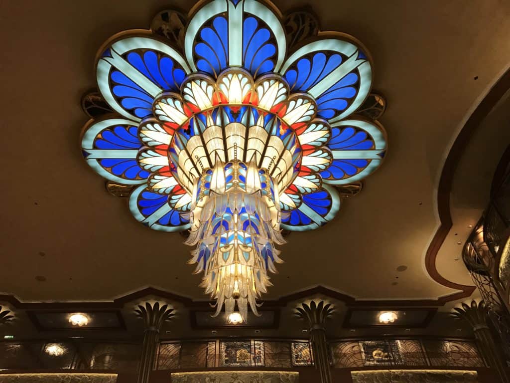 Chandelier in the Disney Dream Atrium