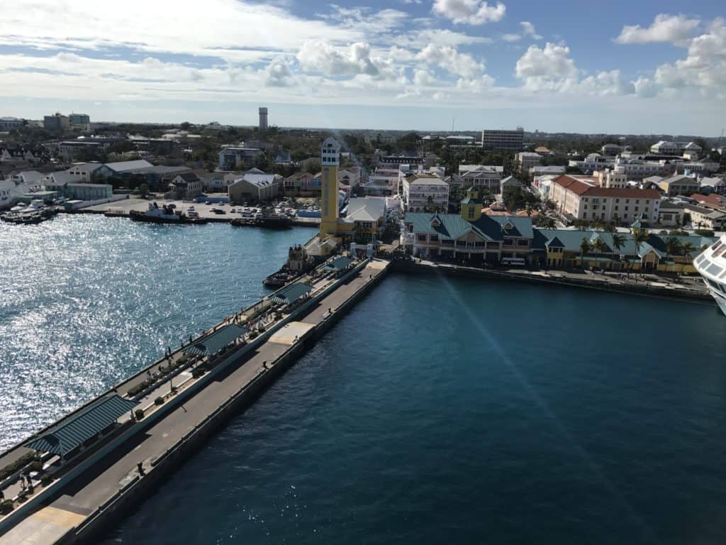 Looking towards Nassau from the Dream
