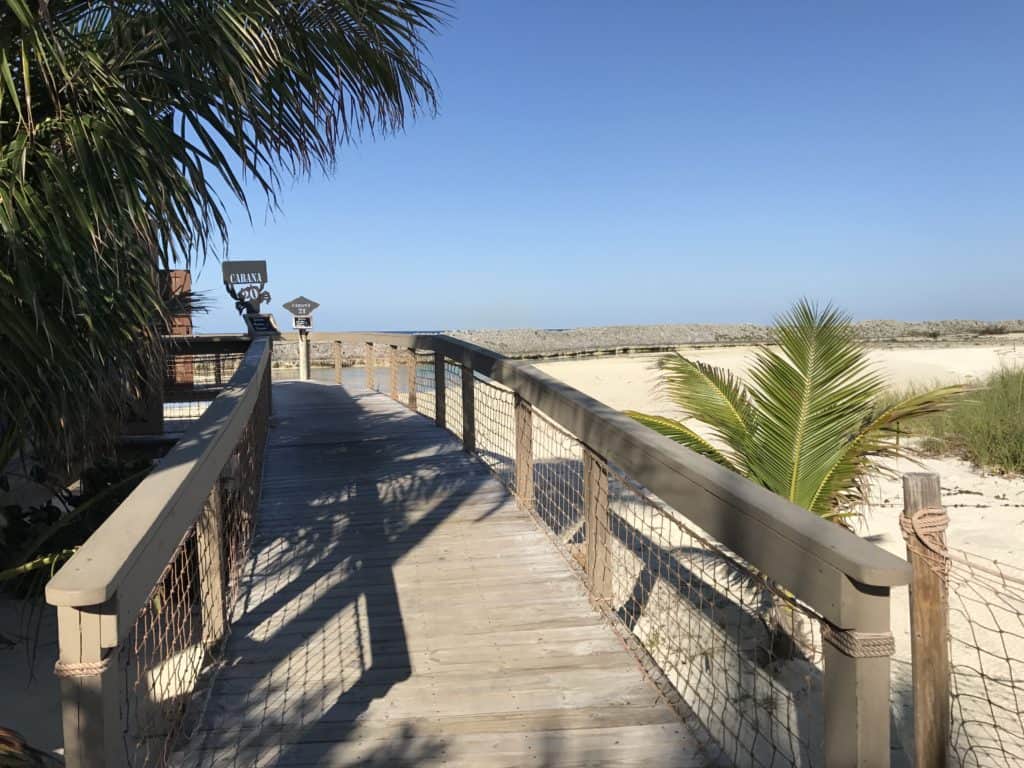 Entrance to Cabana 20 and 21