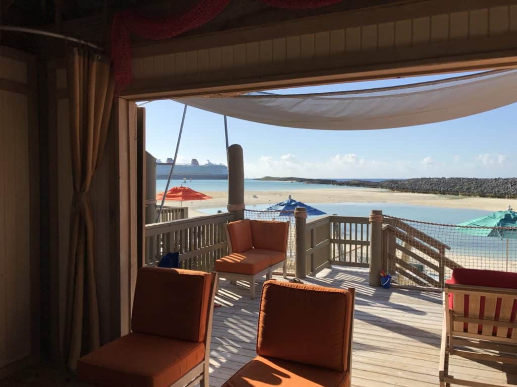 Looking our of Cabana 20