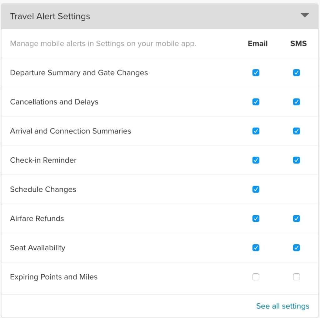 Various Travel Alerts