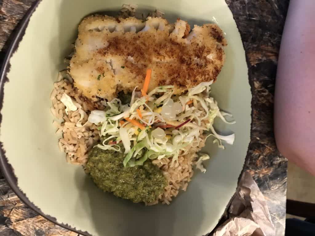 Fish with Rice Base