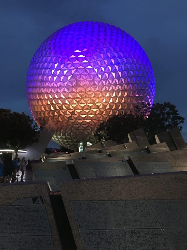 Spaceship Earth At Night