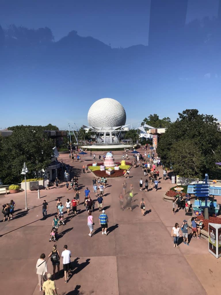 Monorail View of Epcot