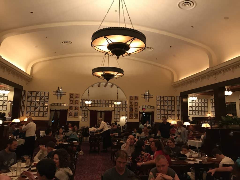 Inside of the Hollywood Brown Derby