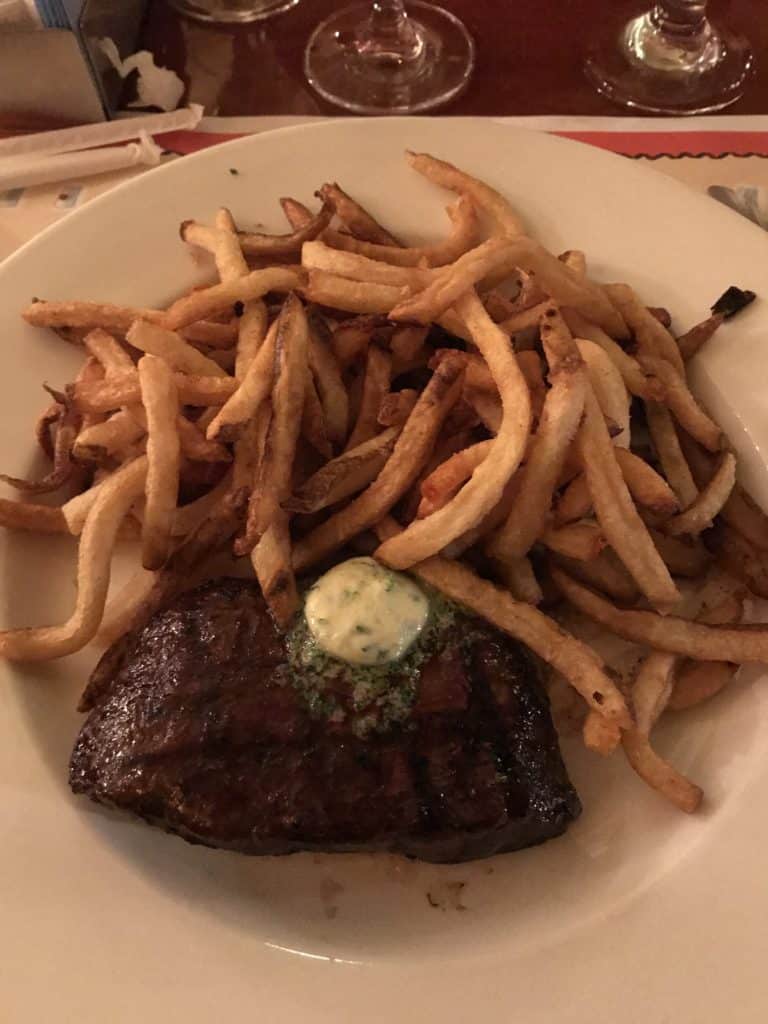  Steak frites, beurre maitre d'hôtel