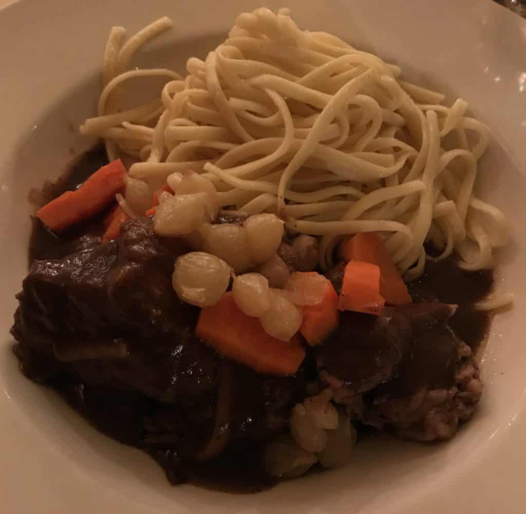 Boeuf Bourguignon, linguine