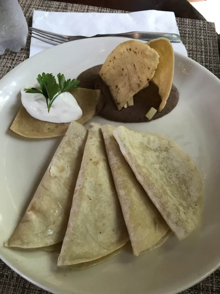 Bean and Cheese Quesadilla 