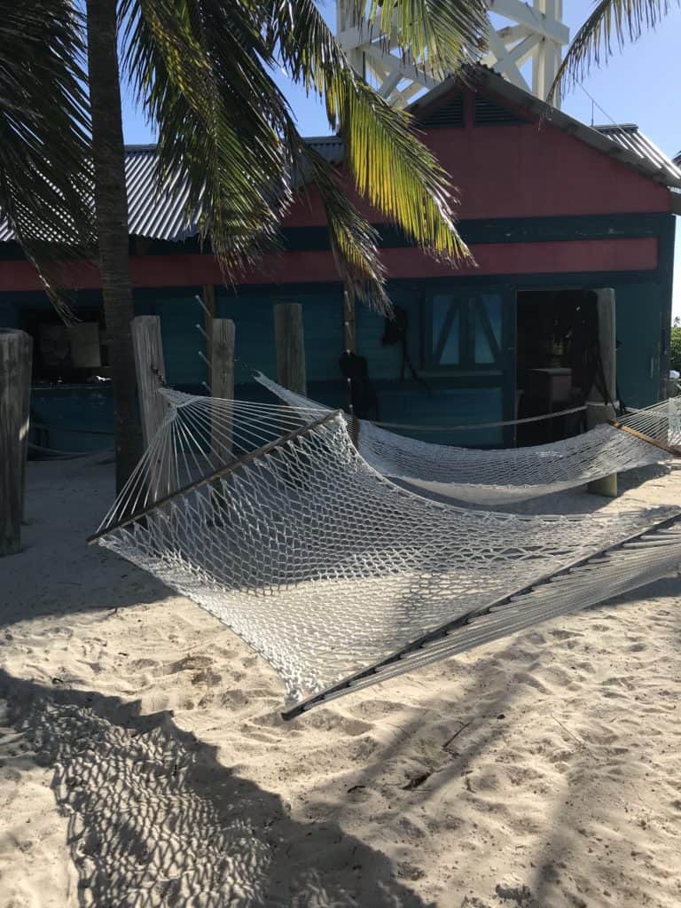 Hammock next to Gil's Fins and Boats