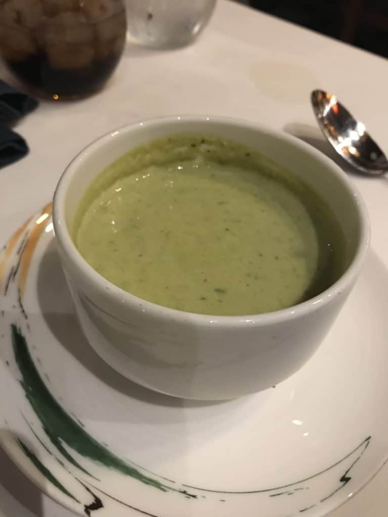 White Cheddar and Broccolini Soup