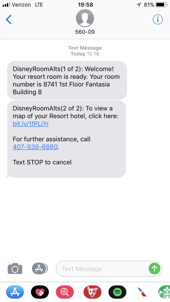 Check in Text from All Star Movies