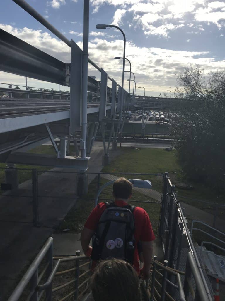 Stairs Leading Down from the Track