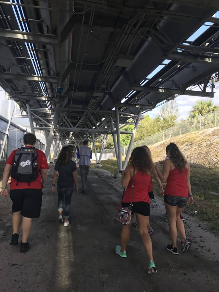 Walking Under the Track
