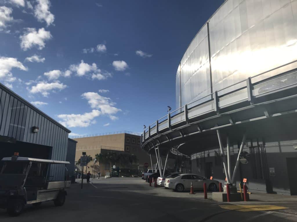 Back Of The Test Track Building