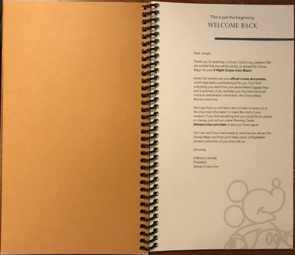 Welcome Back Page