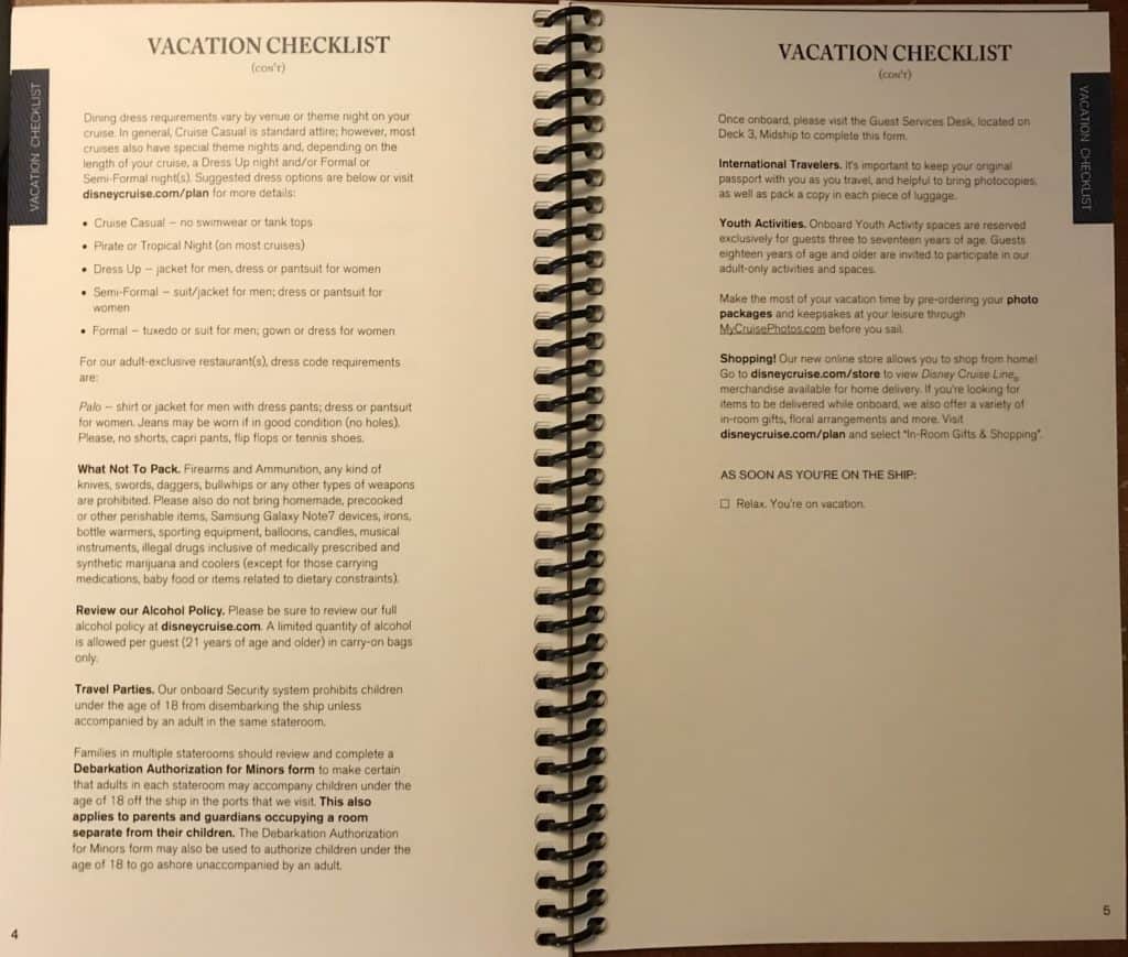 Vacation Checklist