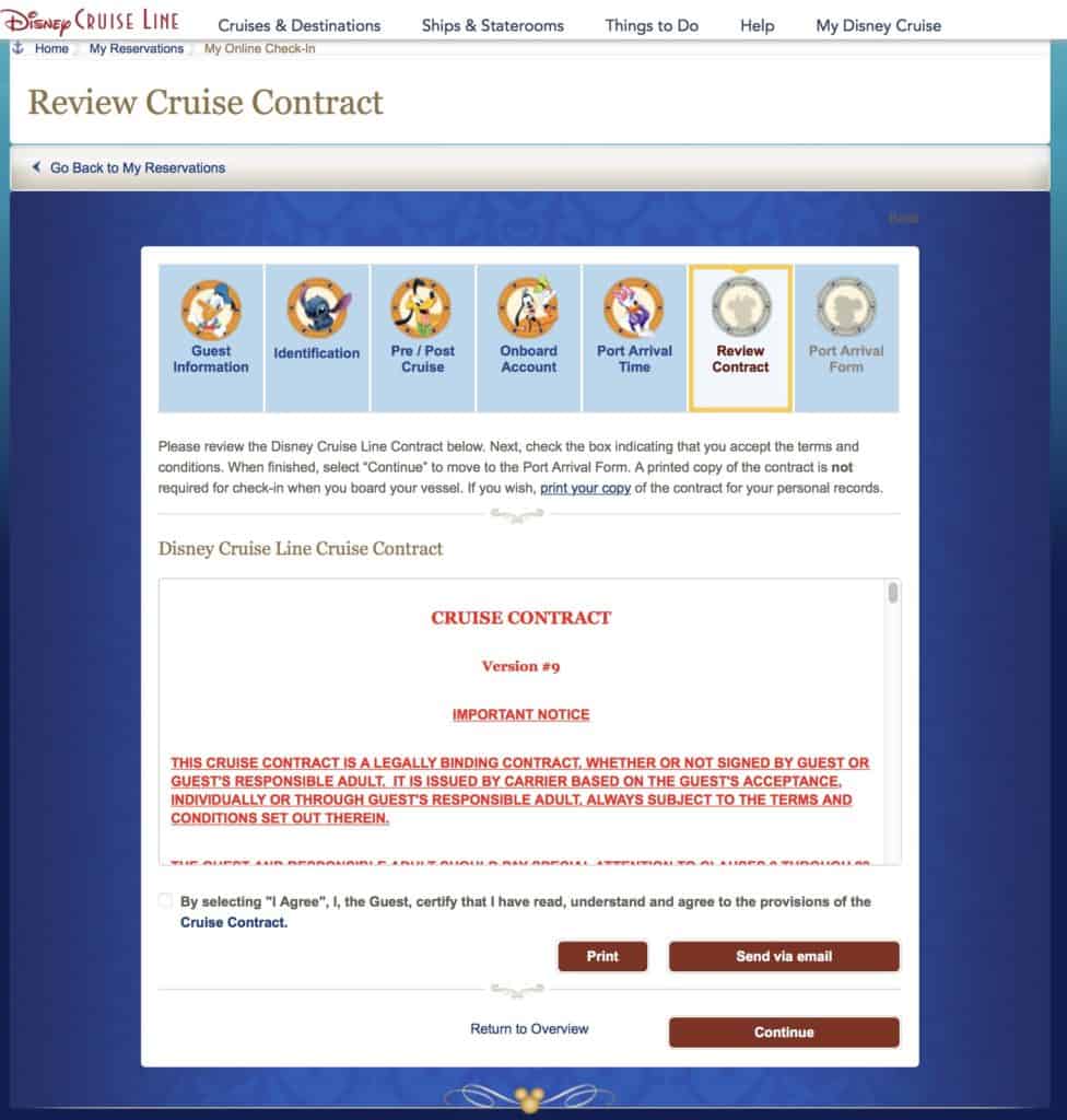 Review Cruise Contract