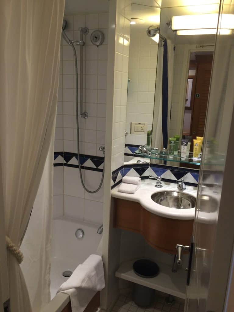 Split Bathroom with Shower Tub
