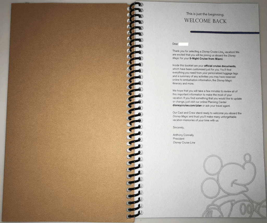 Welcome Back Page