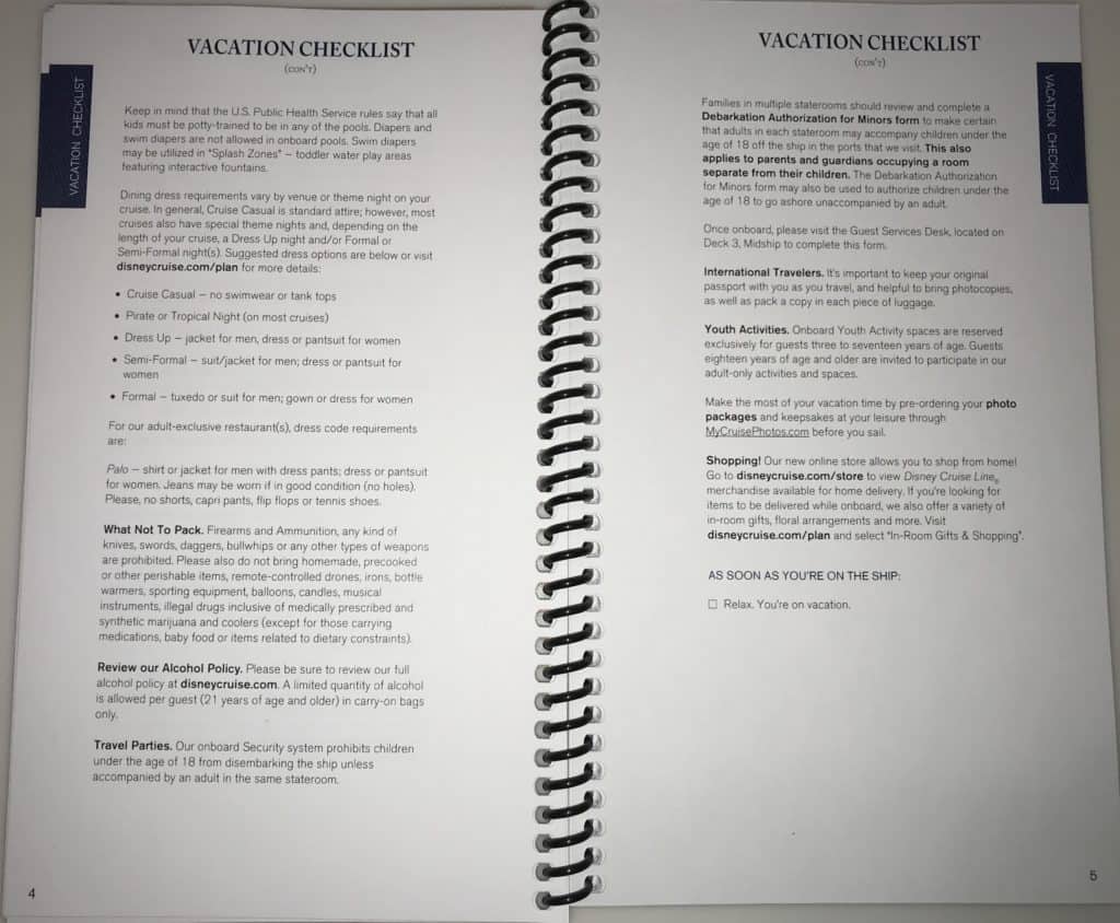 Vacation Checklist