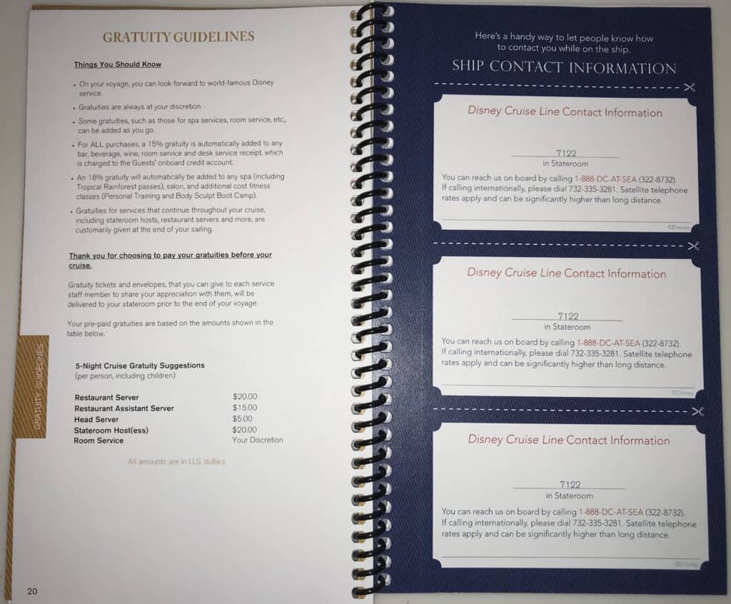 Gratuity Guidelines