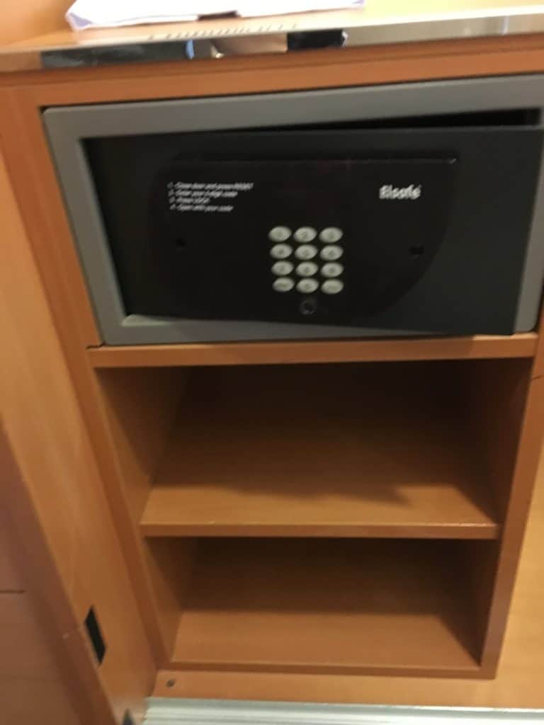 Safe Inside Closet with Shoe Rack