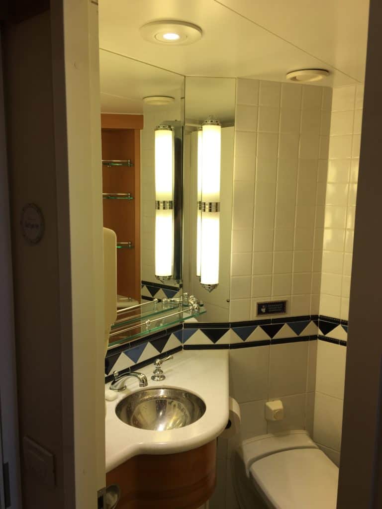 Split Bathroom Toilet Area