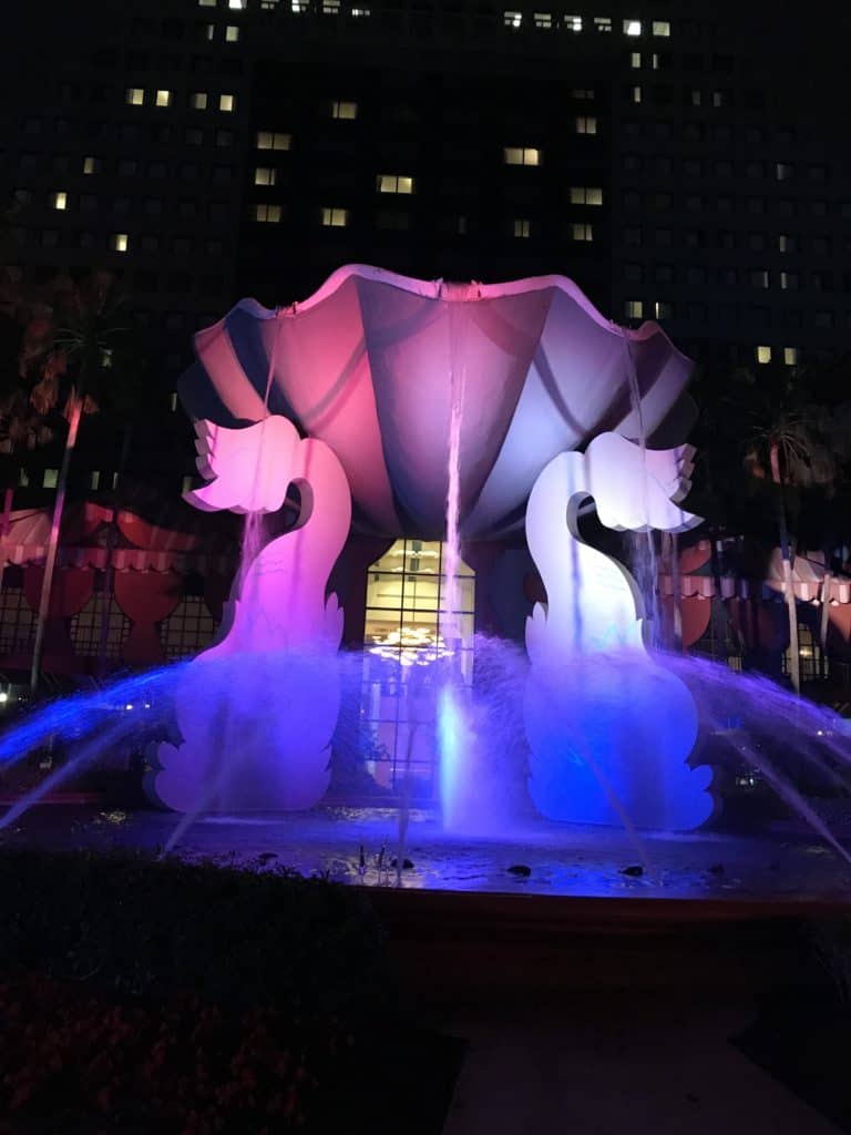 Rear Entrance of the Dolphin at Night