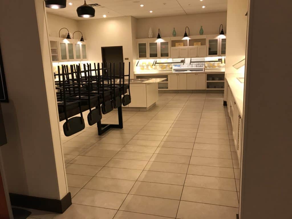 Breakfast Buffet Area