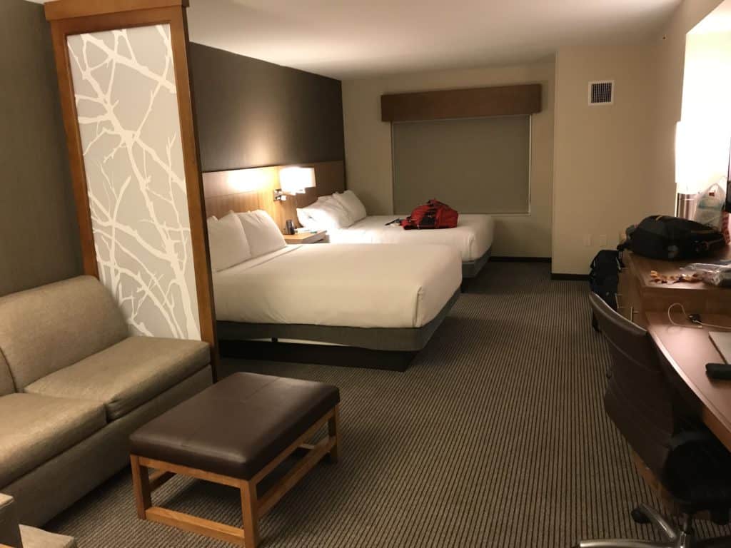 Room with Two Queen Beds and Sofa Bed